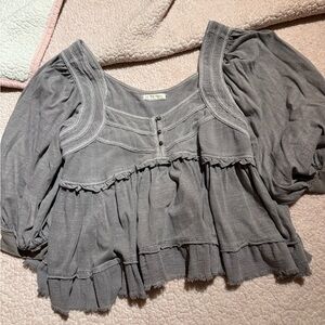 New free people Shelly Gray Women's Top